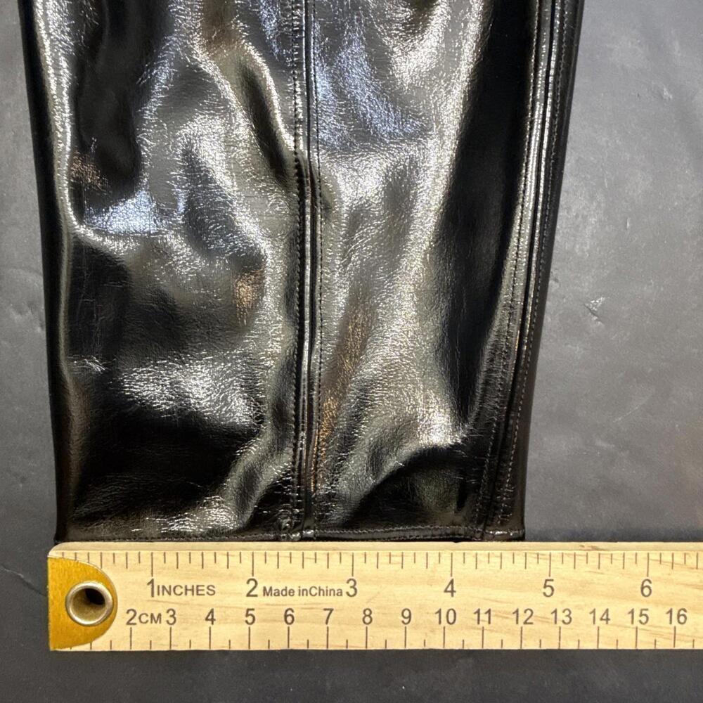 SPANX Black Faux Leather Classic City Business Casual Leggings Pants‎ 1X Petite - Picture 15 of 15